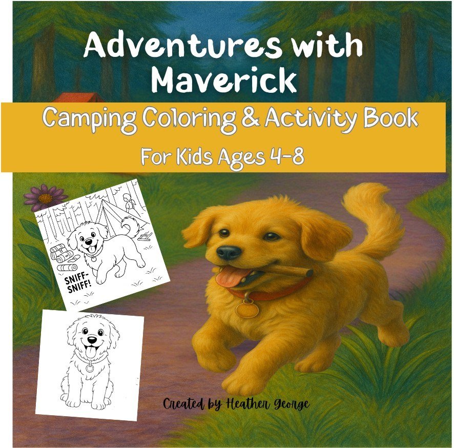 Maverick Goes Camping activity book cover